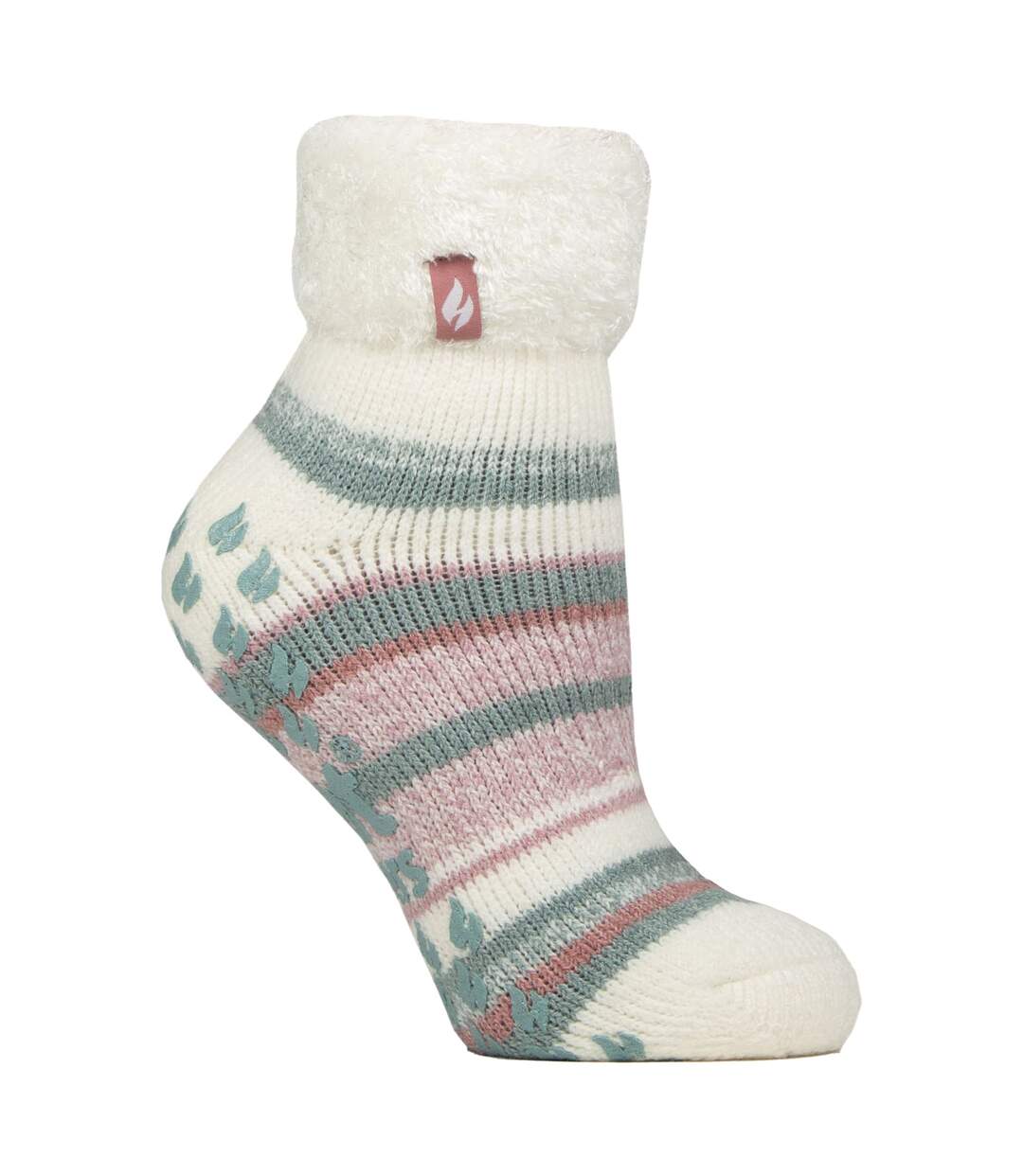 Chaussettes de détente à rayures douces pour dames pour l'hiver-1