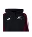 Mens Logo Regular Hoodie Black Maroon Adidas-3