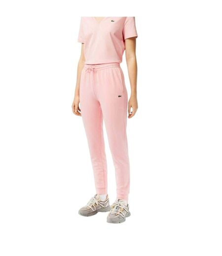 Womens/ladies Polycotton Joggers Pink Lacoste