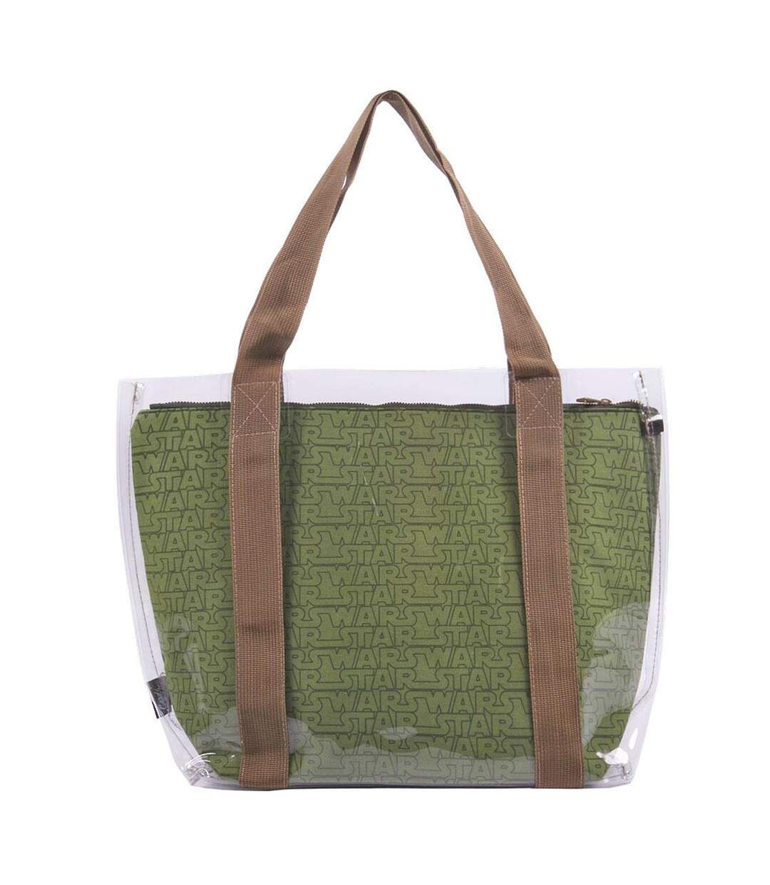 Tote Bag Motif/style Transparent The Child Taille Unique Vert Kaki Marron Star Wars: The Mandalorian-2