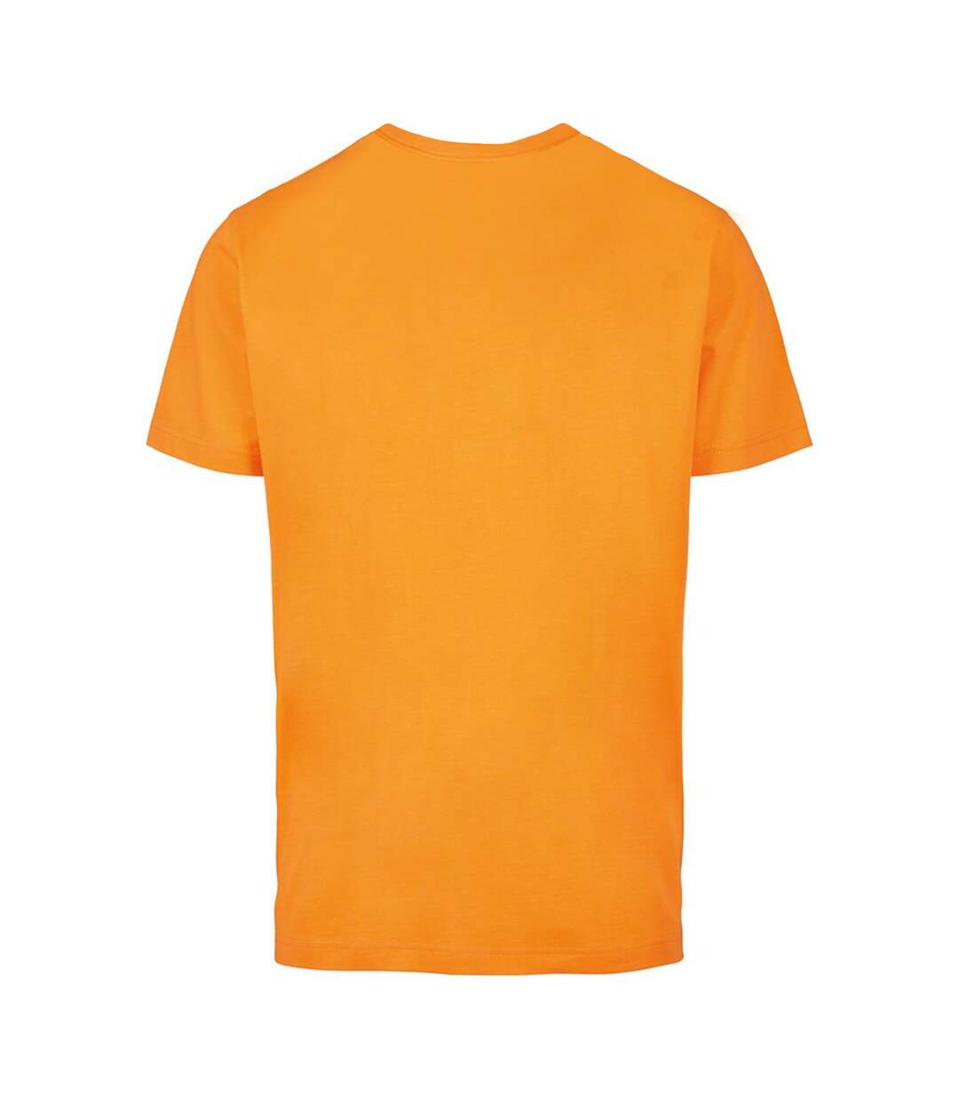 T-shirt à col rond homme orange vif Build your Brand