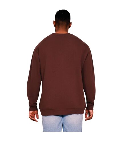 Casual Classics Mens Ringspun Cotton Tall Oversized Sweatshirt (Chocolate) - UTAB594