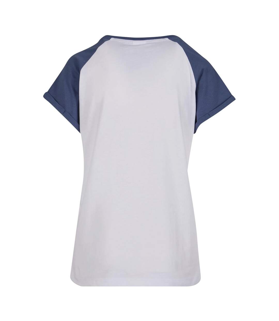 T-shirt Manches Raglan Motif/style Contrasté Femme Blanc Bleu Urban Classics-2