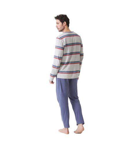 Men's V-neck Long Sleeve Pajamas JJBDP5600