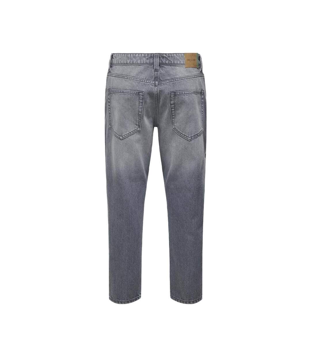 Jean Droit Gris Homme Only & Sons Sedge - W28-L32-2