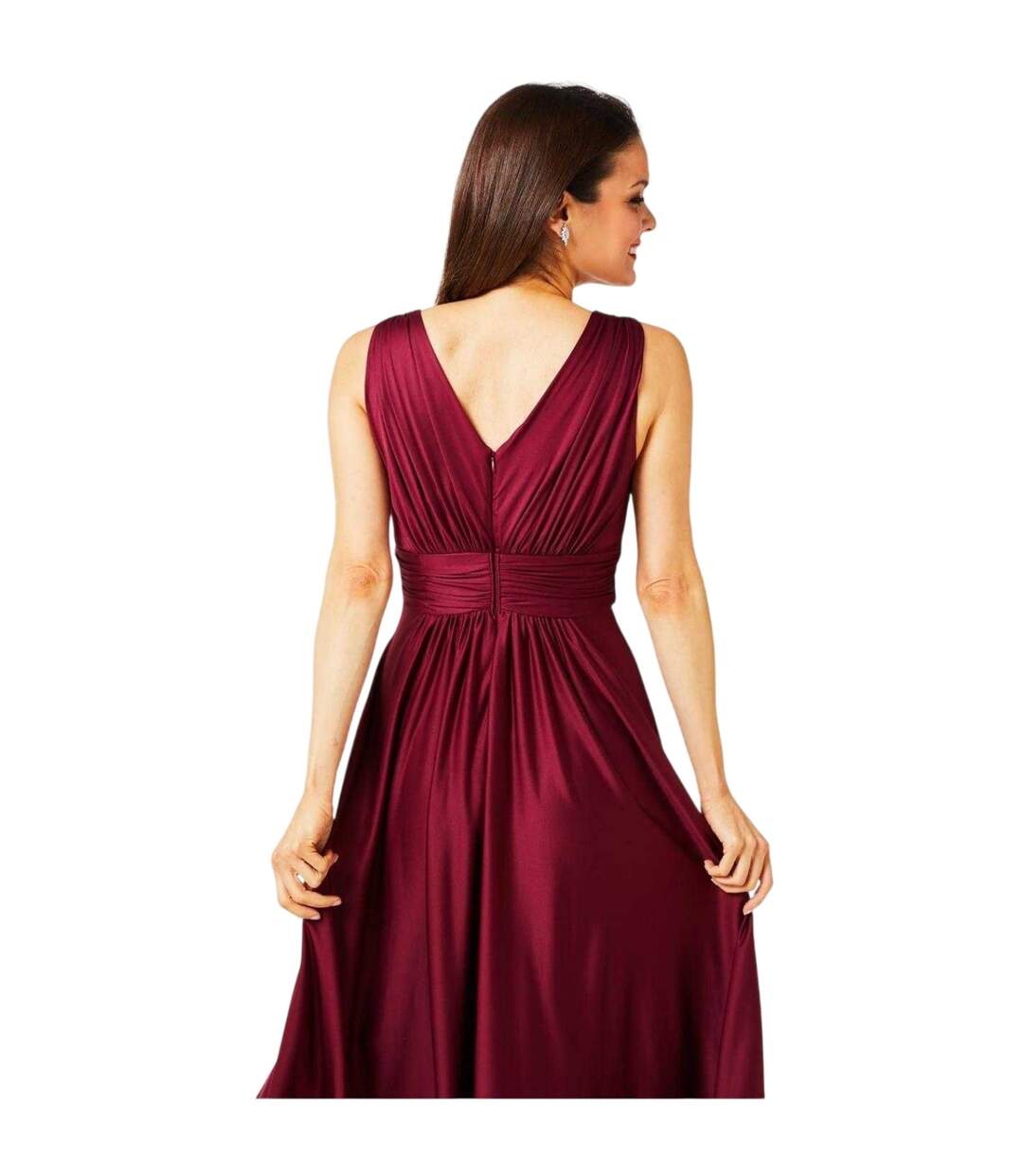 Robe Longue Femme Rouge Rose Biba-2
