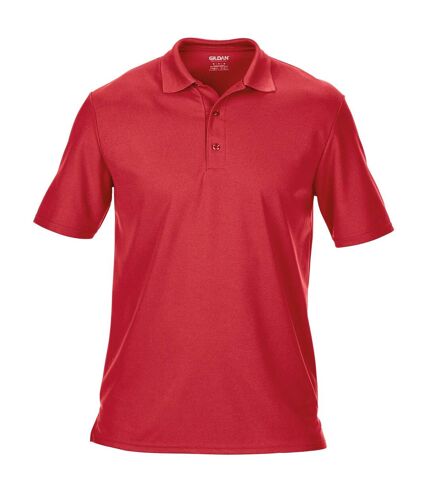 Gildan Mens Performance Sport Double Pique Polo Shirt (Red)