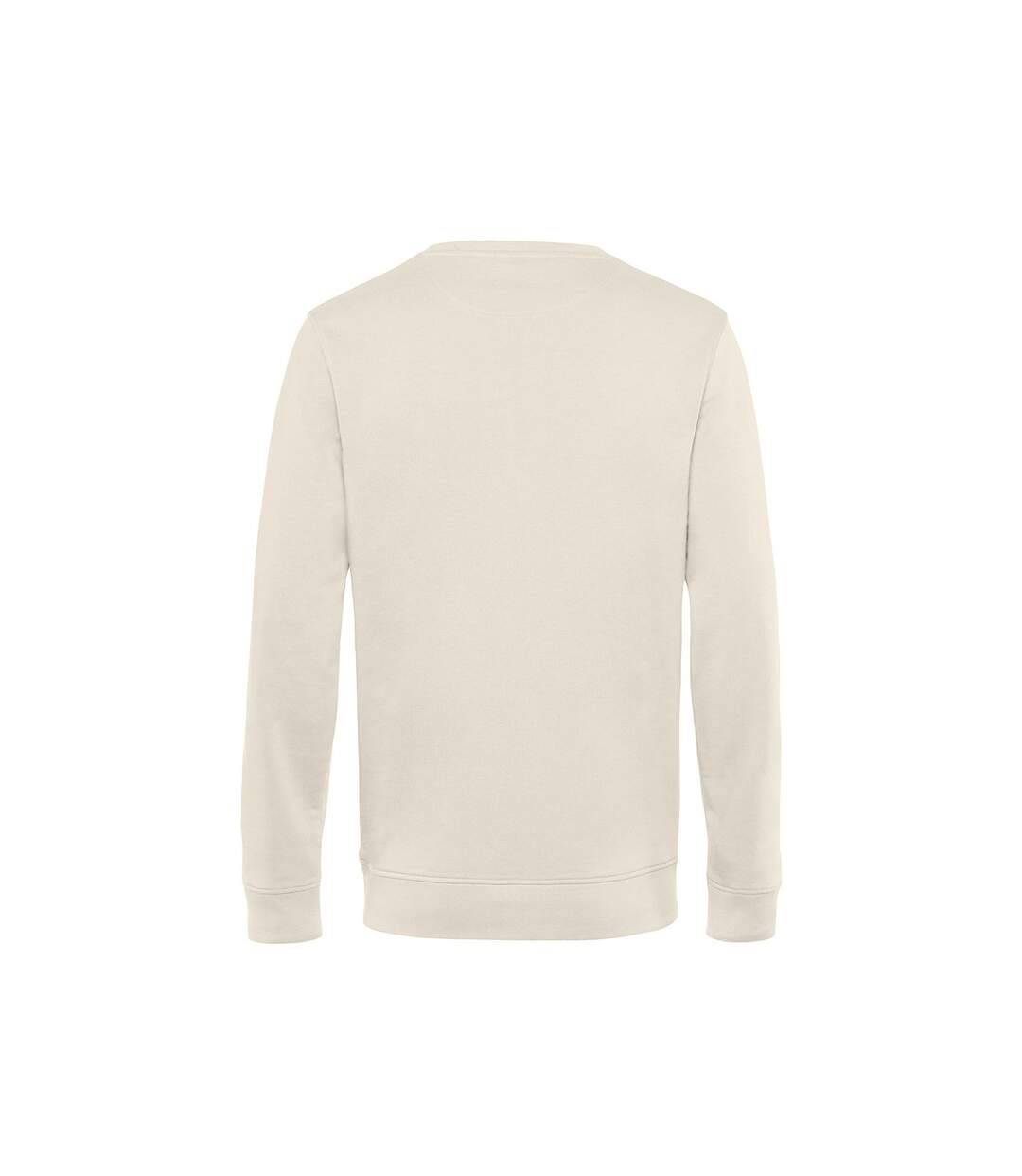 Mens Organic Crew Neck Sweat Off White B&C-3