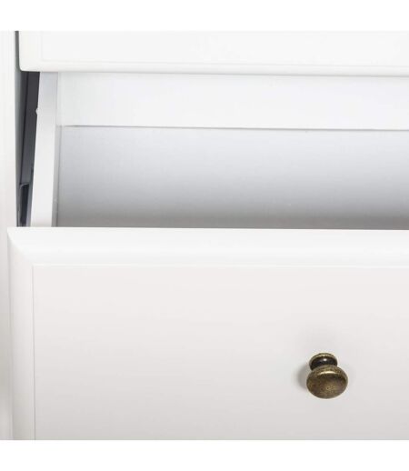 Console design bois Solen - L. 110 x H. 85 cm - Blanc