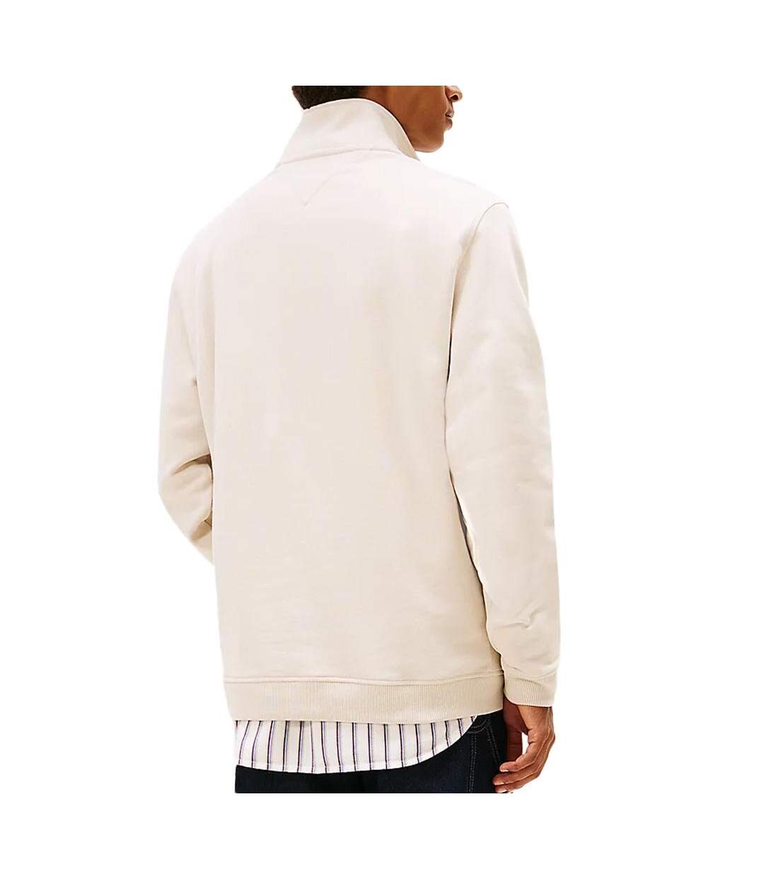 Sweat beige tommy hilfiger badge-2