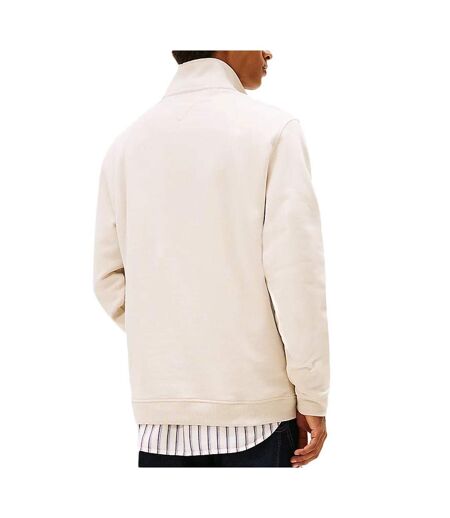 Sweat beige tommy hilfiger badge