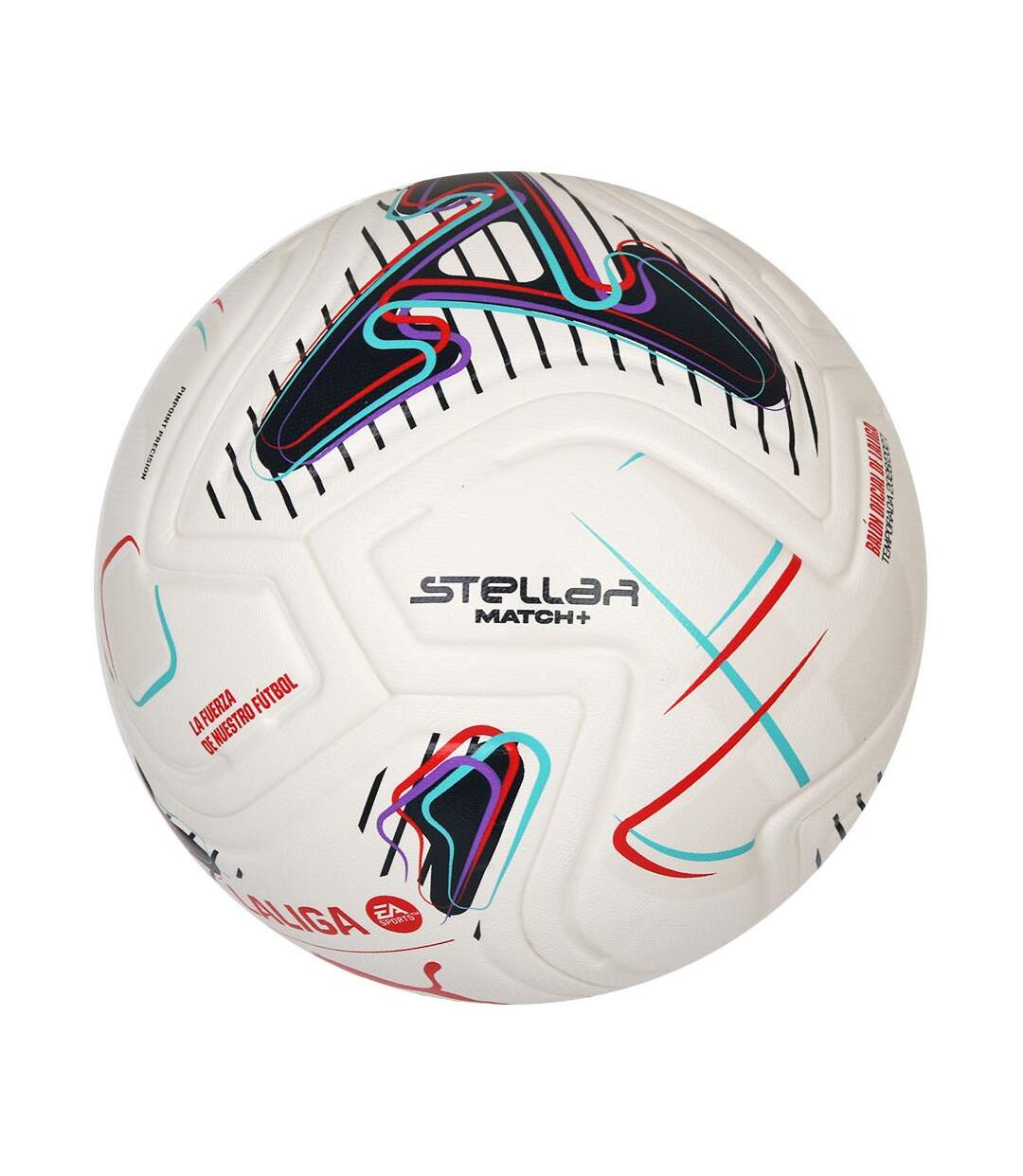 Ballon De Foot Stellar Match Laliga Taille 5 Blanc Rouge Bleu Puma-3