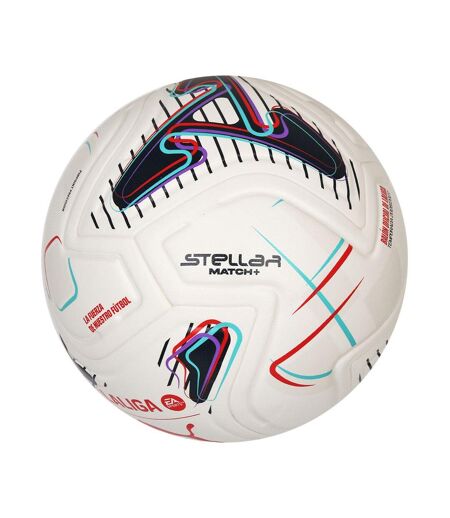 Ballon De Foot Stellar Match Laliga Taille 5 Blanc Rouge Bleu Puma