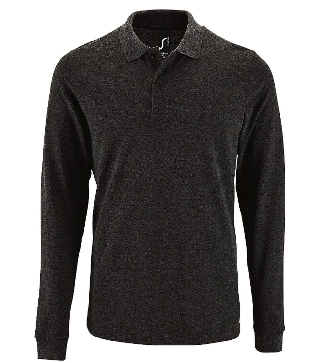 Polos manches longues - Homme - 02087 - gris anthracite