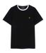 Mens Ringer T-shirt Black Lyle & Scott-1