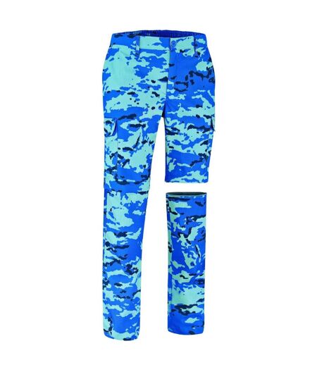 Pantalon trekking camouflage - Homme - BIRDMAN - bleu camo