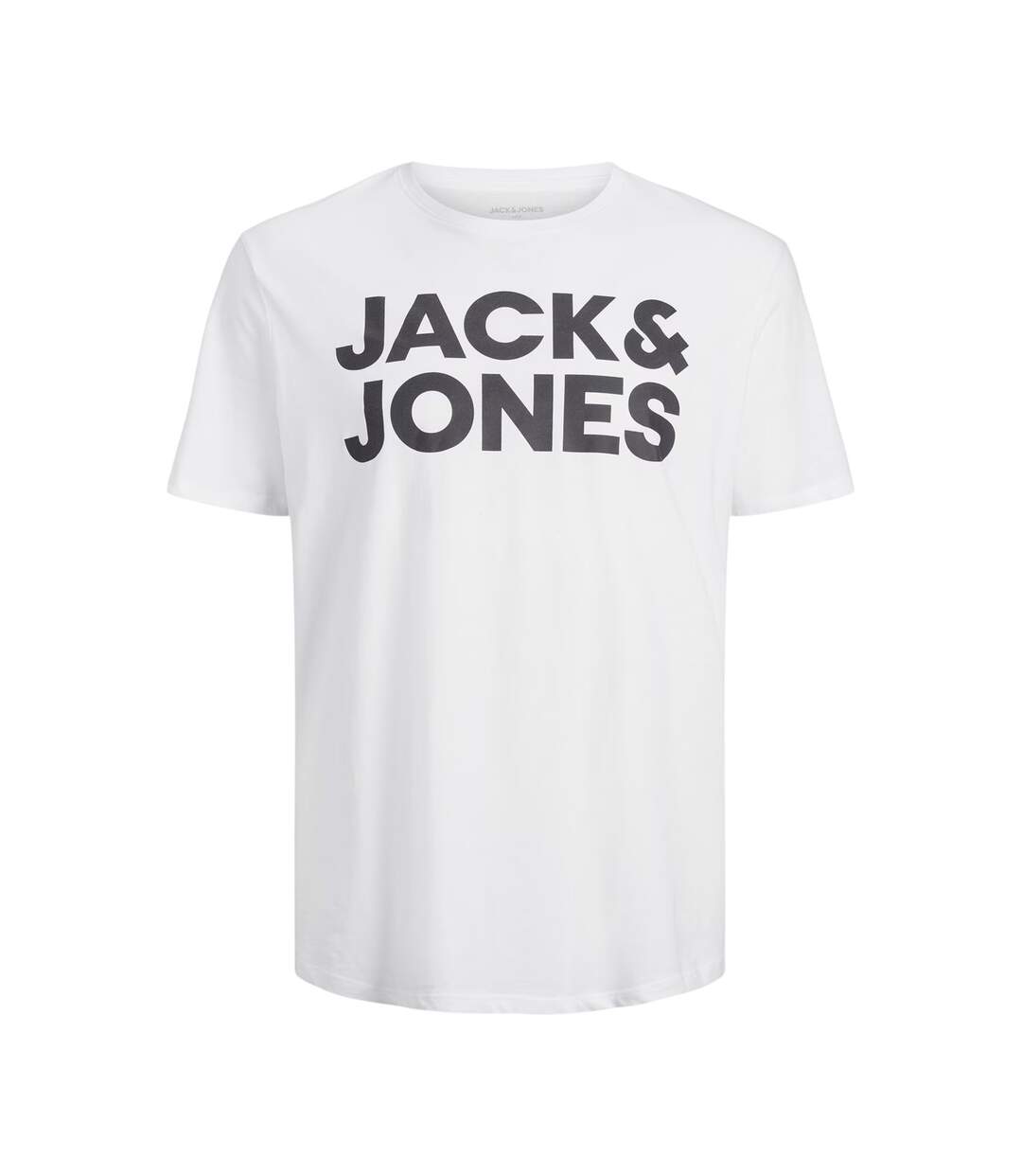 T-shirt Manches Courtes Motif/style Logo Homme Blanc Jack And Jones-2