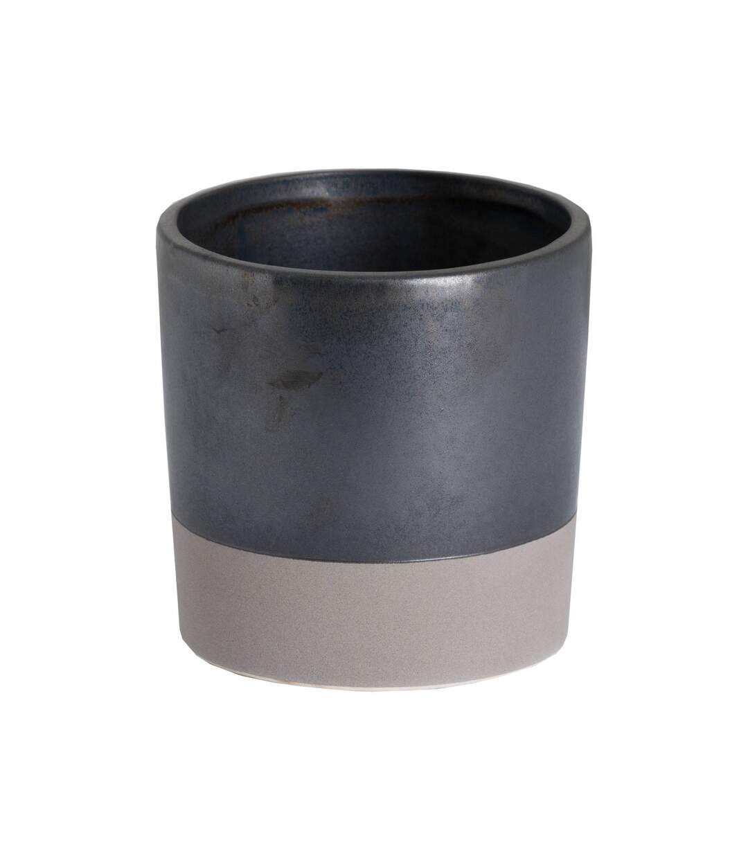 Metallic ceramic planter l grey Hill Interiors-2