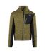 Mens Baslinn Marl Full Zip Fleece Jacket Nephrite Green Black Regatta-1