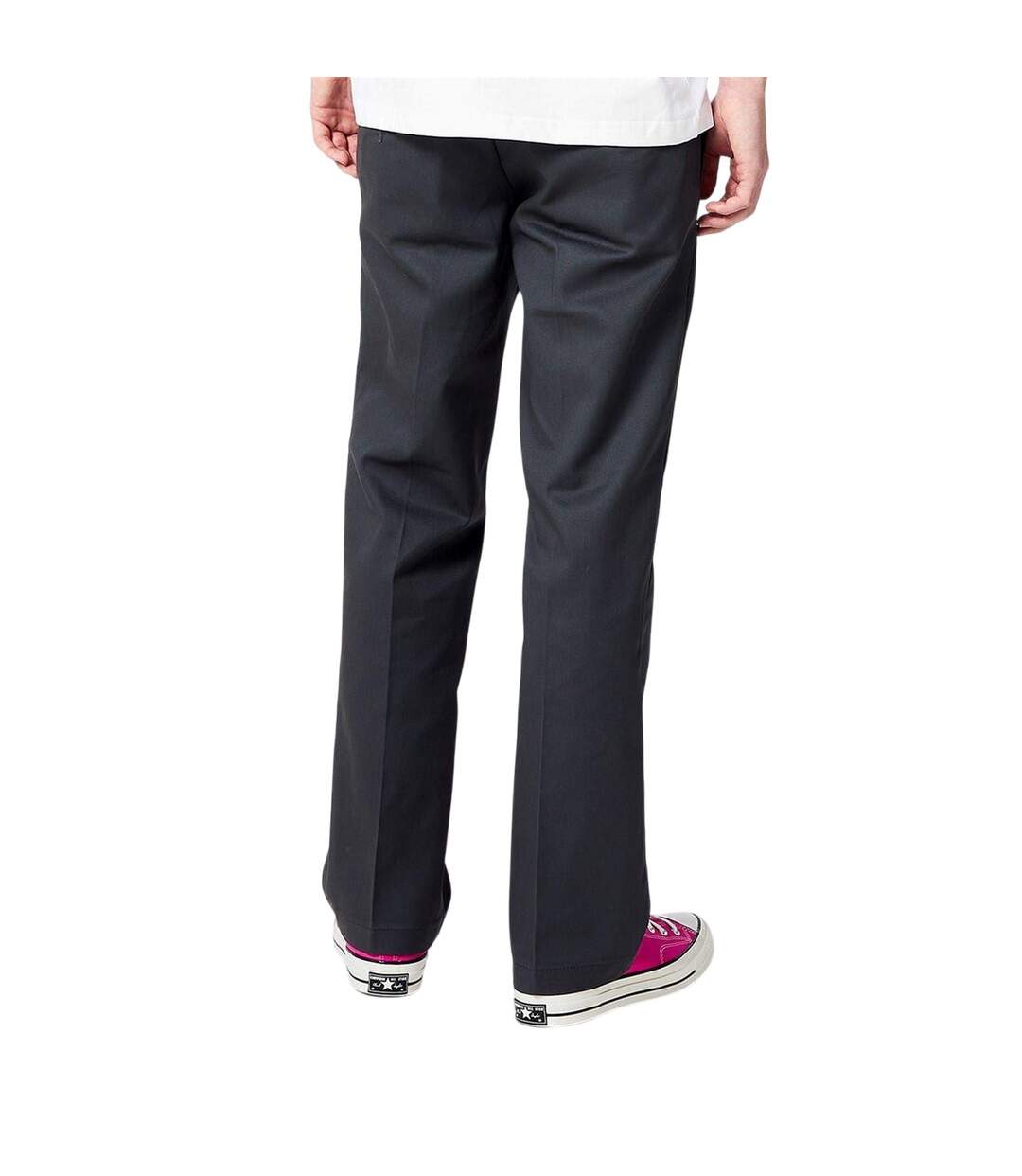 Mens Cotton Blend Slim Trousers Charcoal Dickies-2