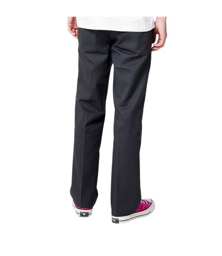 Mens Cotton Blend Slim Trousers Charcoal Dickies