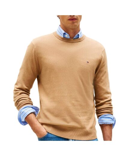 Pull marron homme tommy hilfiger pima mw0mw28046