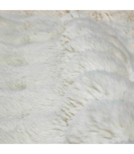 Tapis Imitation Fourrure 3D Zephy 60x90cm Blanc