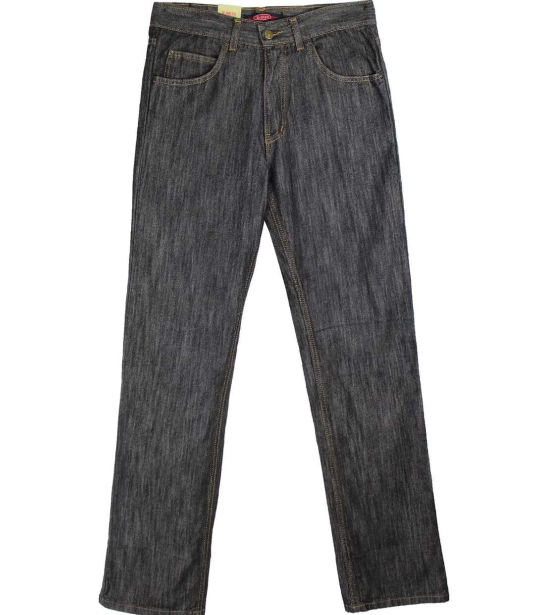 Jean Homme 5 Poches K-Dran Noir – 100% Coton Résistant & Coupe Intemporelle-2