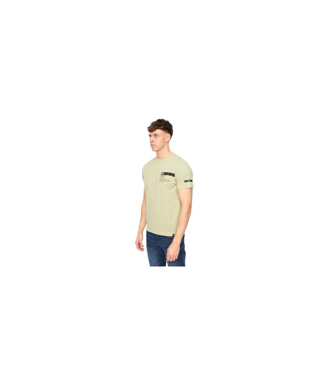 T-shirt Tatick Homme Vert Kaki Clair Duck And Cover-1