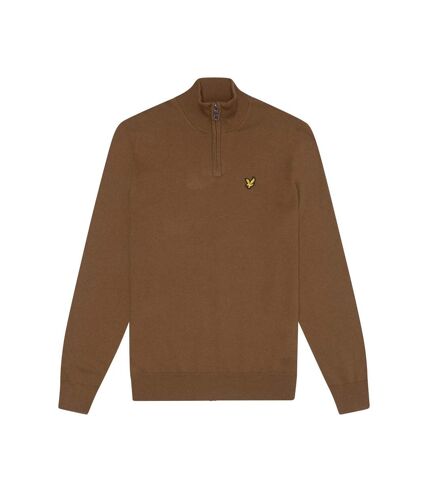 Mens cotton merino sweater wild nettle Lyle & Scott