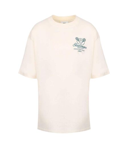 T-shirt Tennis Motif/style Brodé Femme Blanc Slazenger