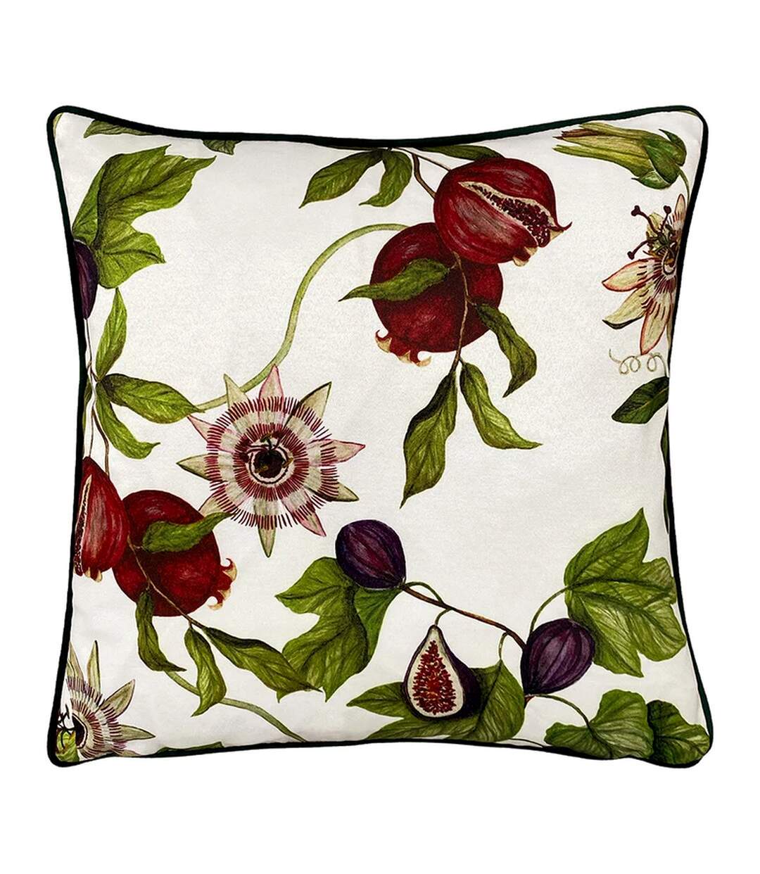 Figaro floral cushion cover 43cm x 43cm white Paoletti