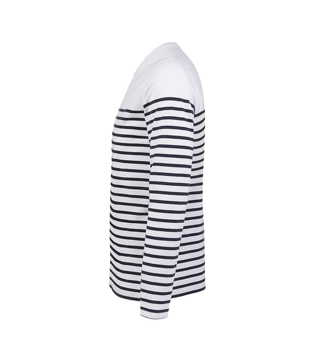 T-shirt Matelot Homme Blanc Bleu Marine SOLS-4
