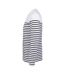 T-shirt Matelot Homme Blanc Bleu Marine SOLS-4