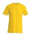 Kariban Mens Slim Fit Short Sleeve Crew Neck T-Shirt (Yellow) - UTRW706
