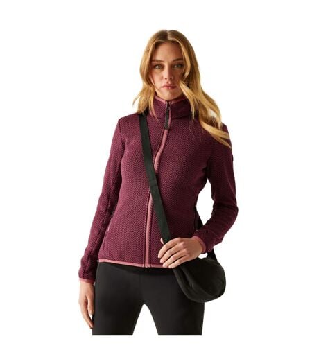 Veste Polaire Elzie Femme Rouge Sombre Bordeaux Regatta