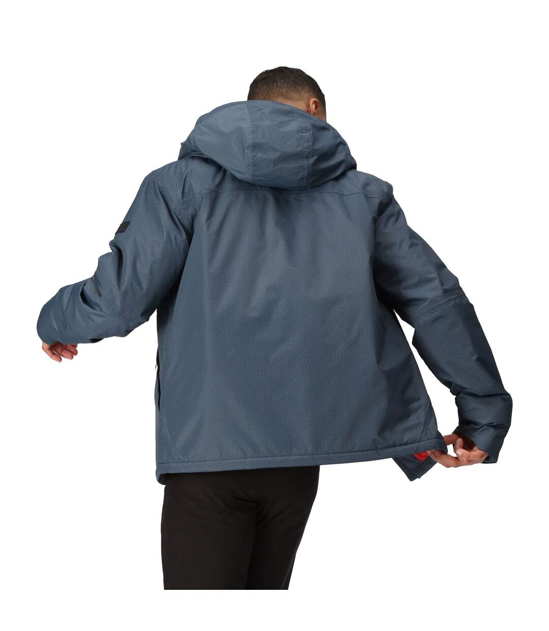 Mens Harridge Waterproof Jacket Navy Danger Red Regatta-4