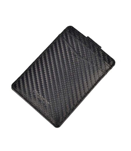 Ribbed Leather Card Holder One Size Black Firetrap