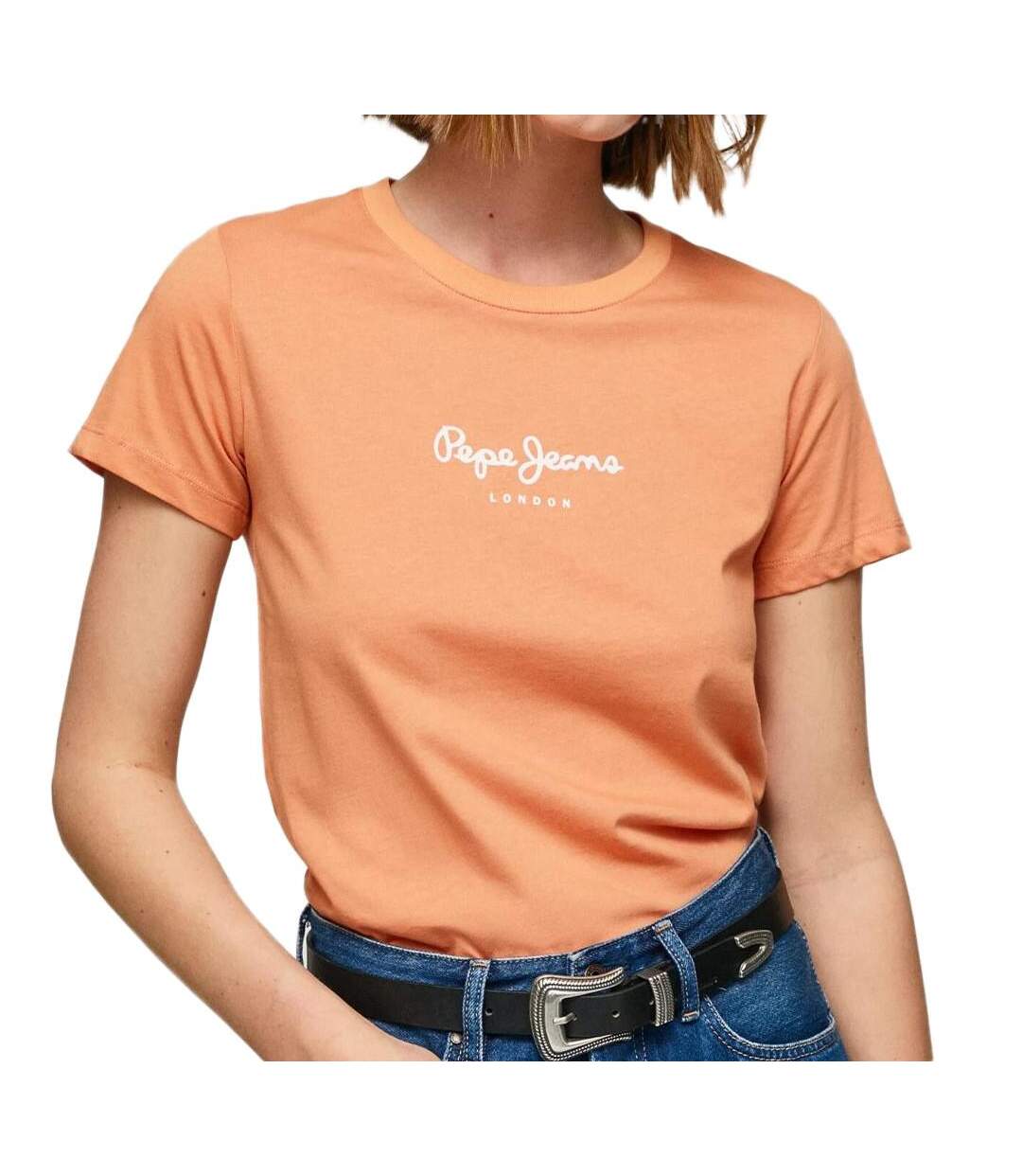 T-shirt Orange Femme Pepe jeans Wendy - S-1