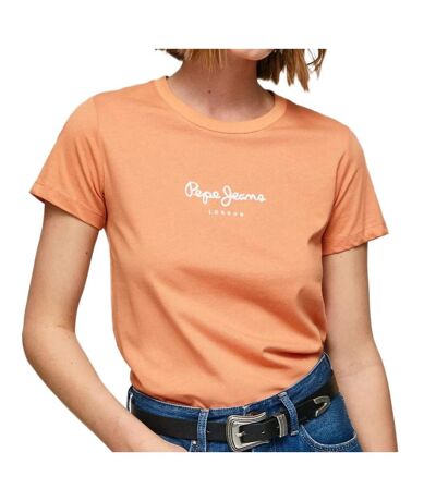 T-shirt Orange Femme Pepe jeans Wendy - M