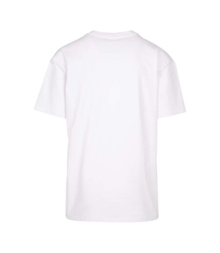 Mens New York College Oversized T-shirt Blanc Mister Tee