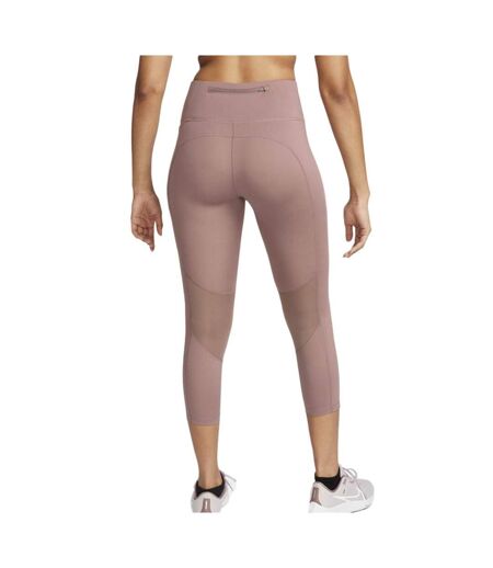 Legging rose pale femme nike fast crop - l