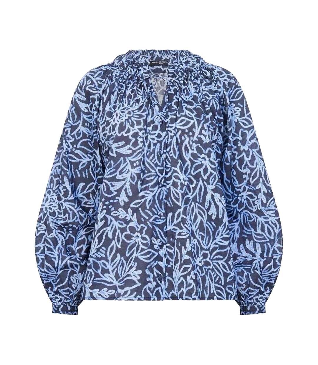 Blouse Motif/style Floral Femme Bleu Marine Rose French Connection-2