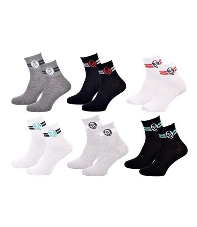 Chaussettes homme Sergio Tacchini Socquettes QUARTER - Pack de 6