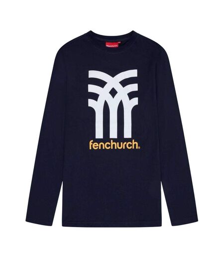 T-shirt Motif/style Gros Logo Wentworth Homme Bleu Marine Fenchurch