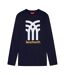 T-shirt Motif/style Gros Logo Wentworth Homme Bleu Marine Fenchurch-1