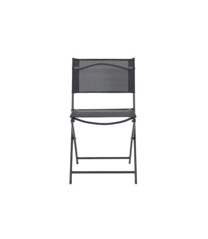 Lot de 4 Chaises de Jardin Elba 80cm Gris