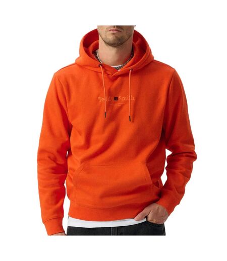 Sweat à capuche orange homme teddy smith jim - m