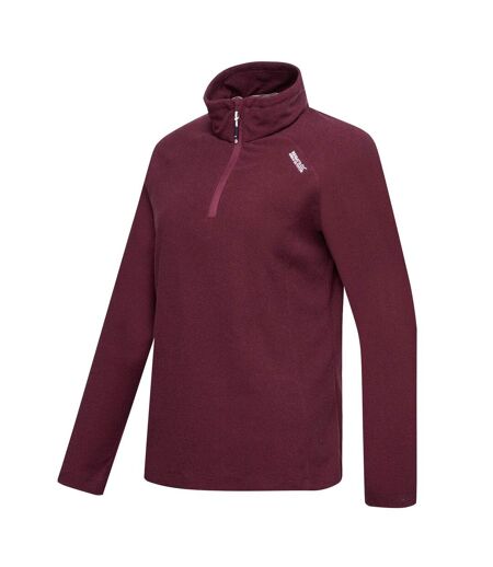 Haut Polaire À Col Montant Zippé Motif/style À Rayures Montes Femme Pourpre Regatta