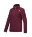 Haut Polaire À Col Montant Zippé Motif/style À Rayures Montes Femme Pourpre Regatta-4